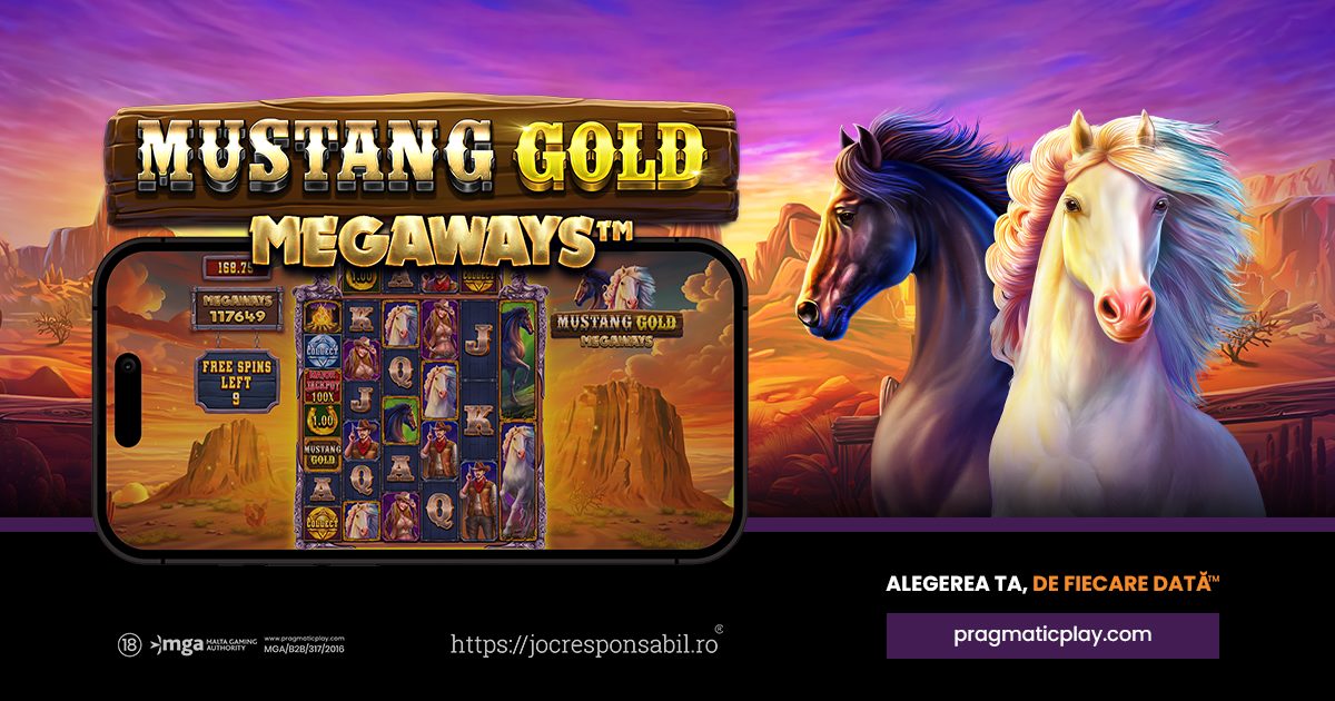 PRAGMATIC PLAY EXPLOREAZĂ NOI FRONTIERE ÎN SLOTUL MUSTANG GOLD MEGAWAYS™