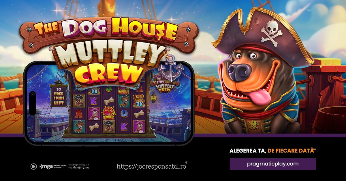 PRAGMATIC PLAY NAVIGHEAZĂ CU ECHIPAJUL DIN THE DOG HOUSE MUTTLEY CREW