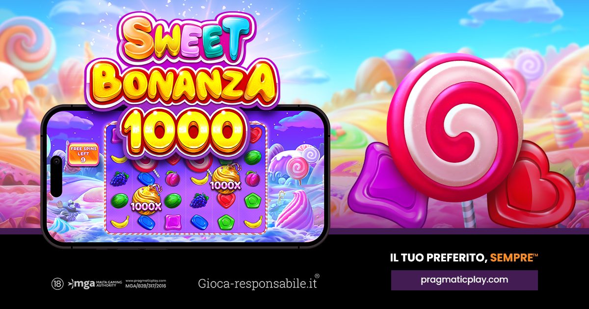 Pragmatic Play addolcisce Candyland con Sweet Bonanza 1.000