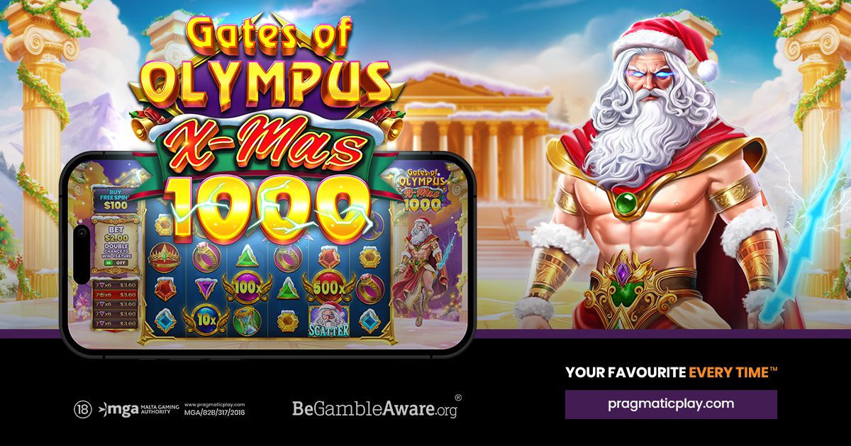 PRAGMATIC PLAY SUPERCHARGES THE FESTIVE SEASON WITH GATES OF OLYMPUS XMAS 1000