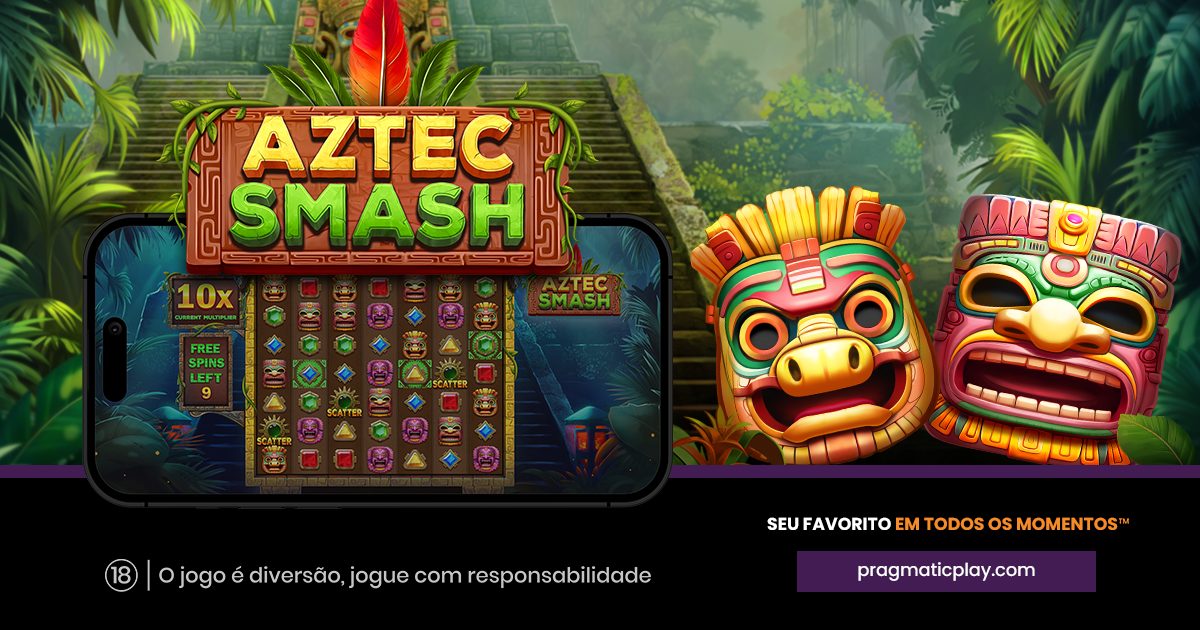 PRAGMATIC PLAY LIBERA MULTIPLICADORES CRESCENTES EM AZTEC SMASH