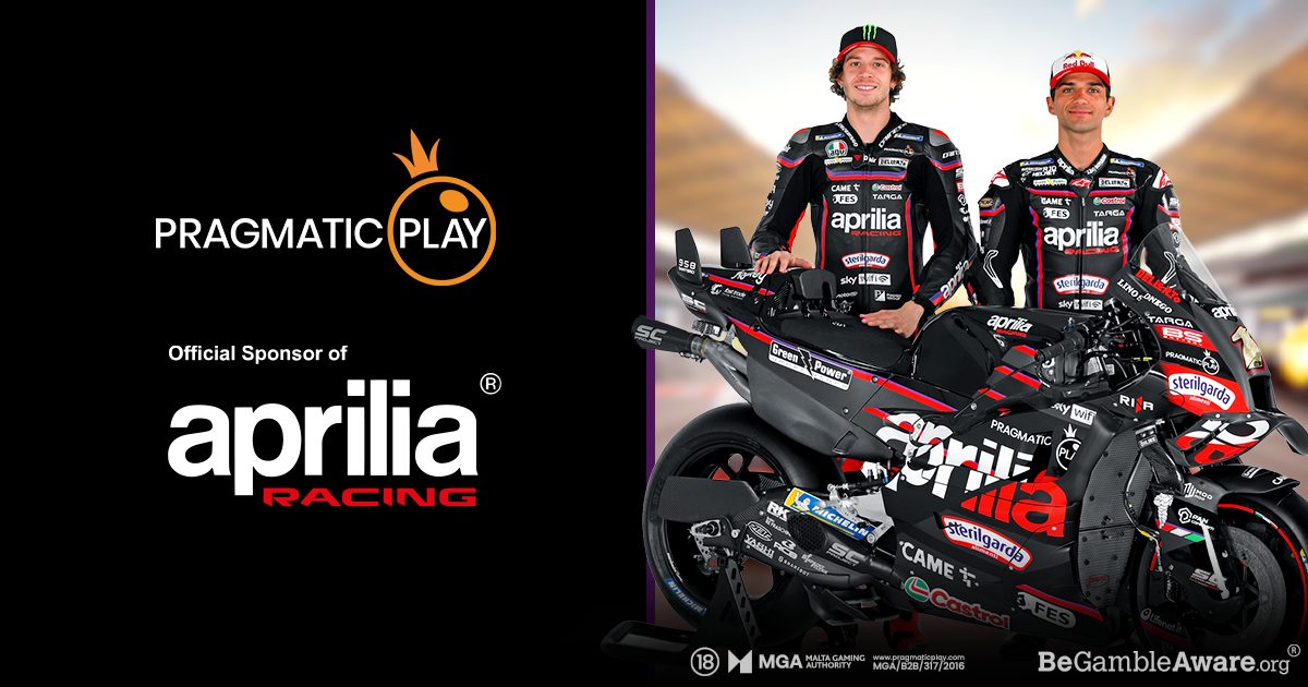 PRAGMATIC PLAY TAKES POLE WITH SPONSORSHIP OF MOTOGP TEAM APRILIA RACING